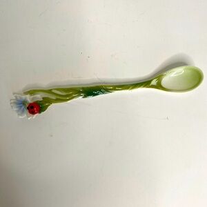 EUC Vtg Franz Collection Porcelain Decorative Spoon Ladybug FZ00139